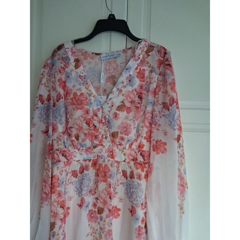 Petal & Pup Hattie Floral Print Long Sleeve Dress - Womens XL - NEW - Picture 5 of 7